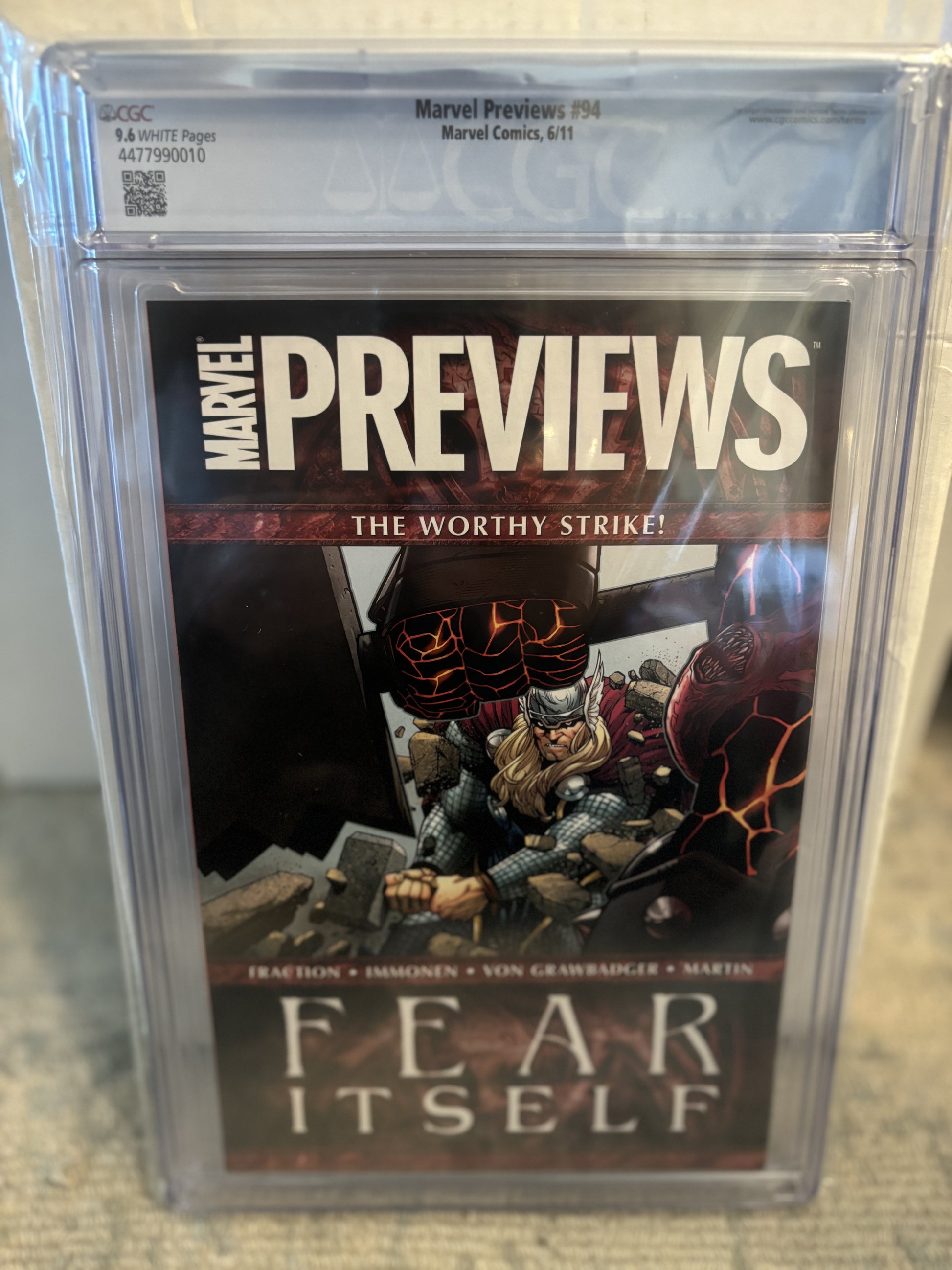 Marvel Previews #94 CGC 9.6 - Back