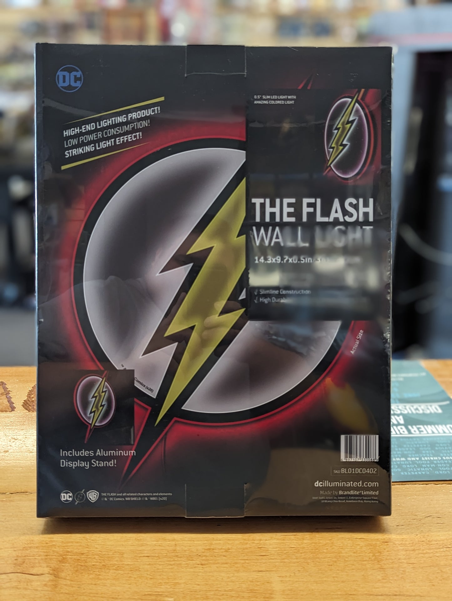 Flash LED Logo Wall Light - Covert Comics and Collectibles