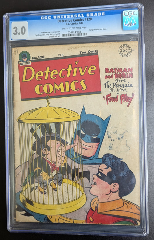 Detective Comics #120 CGC 3.0 Penguin Cover and Story