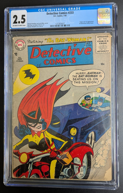 Detective Comics #233 CGC 2.5 1st Appearance of Batwoman