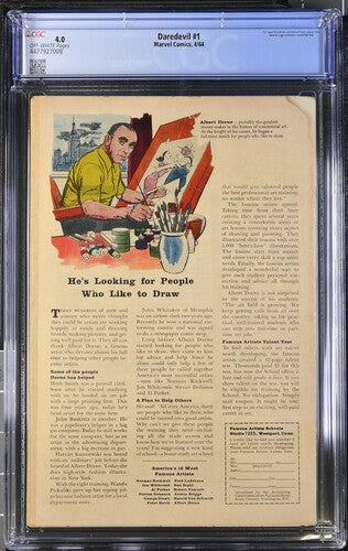Daredevil #1 CGC 4.0 1st Appearance of Daredevil