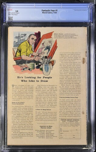 Fantastic Four #1 (1961) CGC 3.0 - 1st Appearance of the Fantastic Four