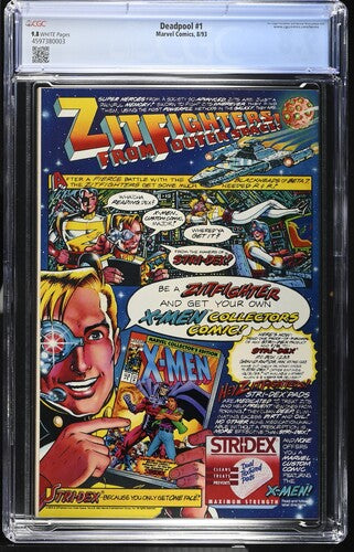 Deadpool Circle Chase #1, CGC 9.8, 1st Solo Deadpool Comic