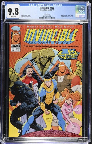 Invincible #133 CGC 9.8, "Image Tribute" Cover