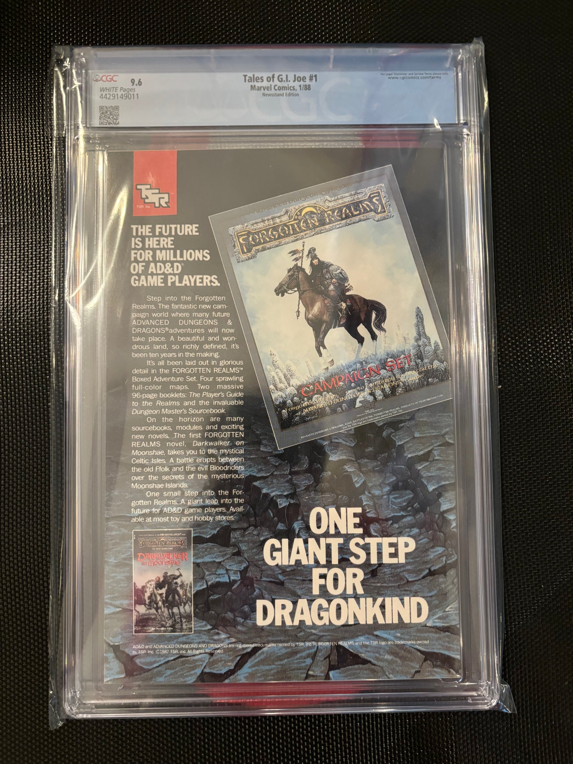 Tales of G.I.Joe #1 CGC 9.6 - Back