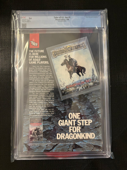 Tales of G.I.Joe #1 CGC 9.6 - Back