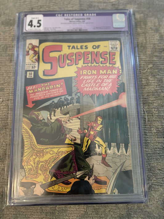 Tales of Suspense #50 CGC Restored 4.5 - Front