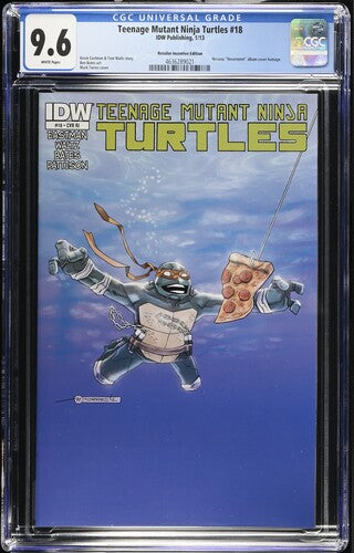 Teenage Mutant Ninja Turtles #18 CGC 9.6 Nirvana Homage