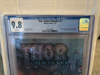 Thor: God of Thunder #2 CGC 9.8 - 1st Appearance of Gorr the God Butcher & the Necrosword - Label