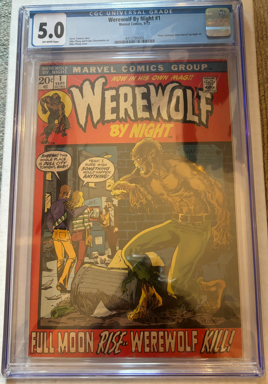 Werewolf By Night #1 CGC 5.0 - Front