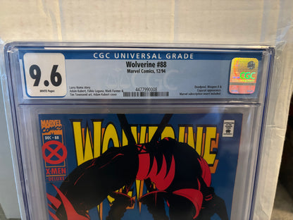 Wolverine #88 CGC 9.6 - Deadpool, Weapon X, & Copycat Appearance - Label