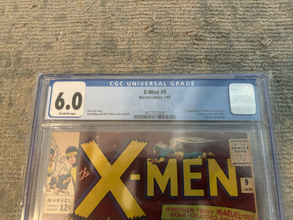 X-Men #9 CGC 6.0 - Label