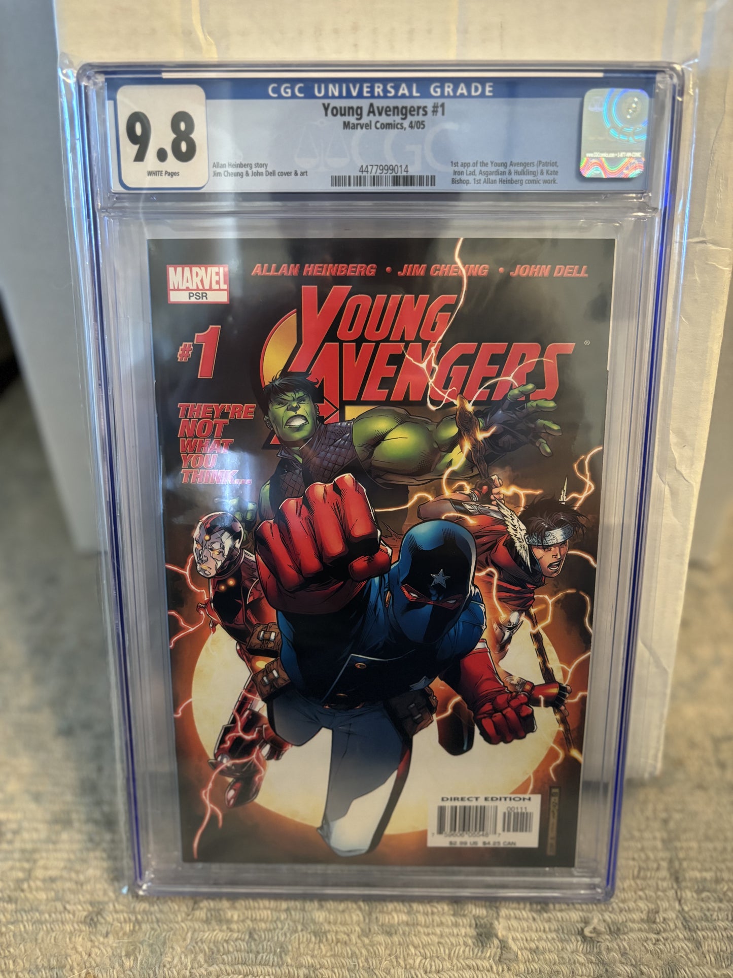 Young Avengers #1 CGC 9.8 - 1st Appearance of Young Avengers & Kate Bishop - Front