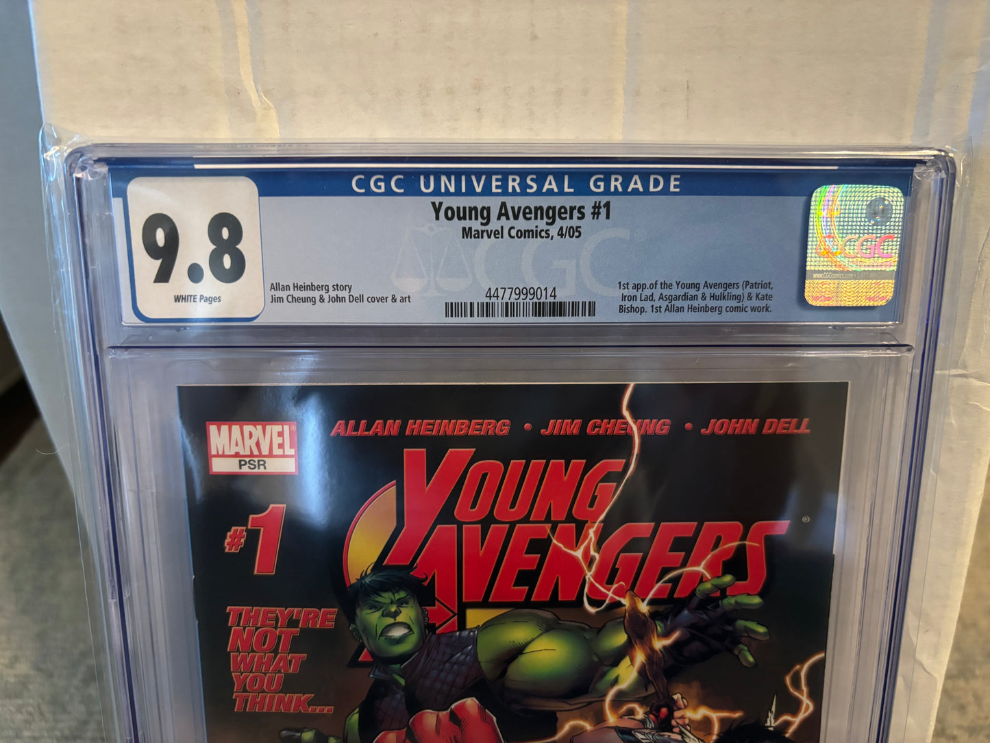 Young Avengers #1 CGC 9.8 - 1st Appearance of Young Avengers & Kate Bishop - Label