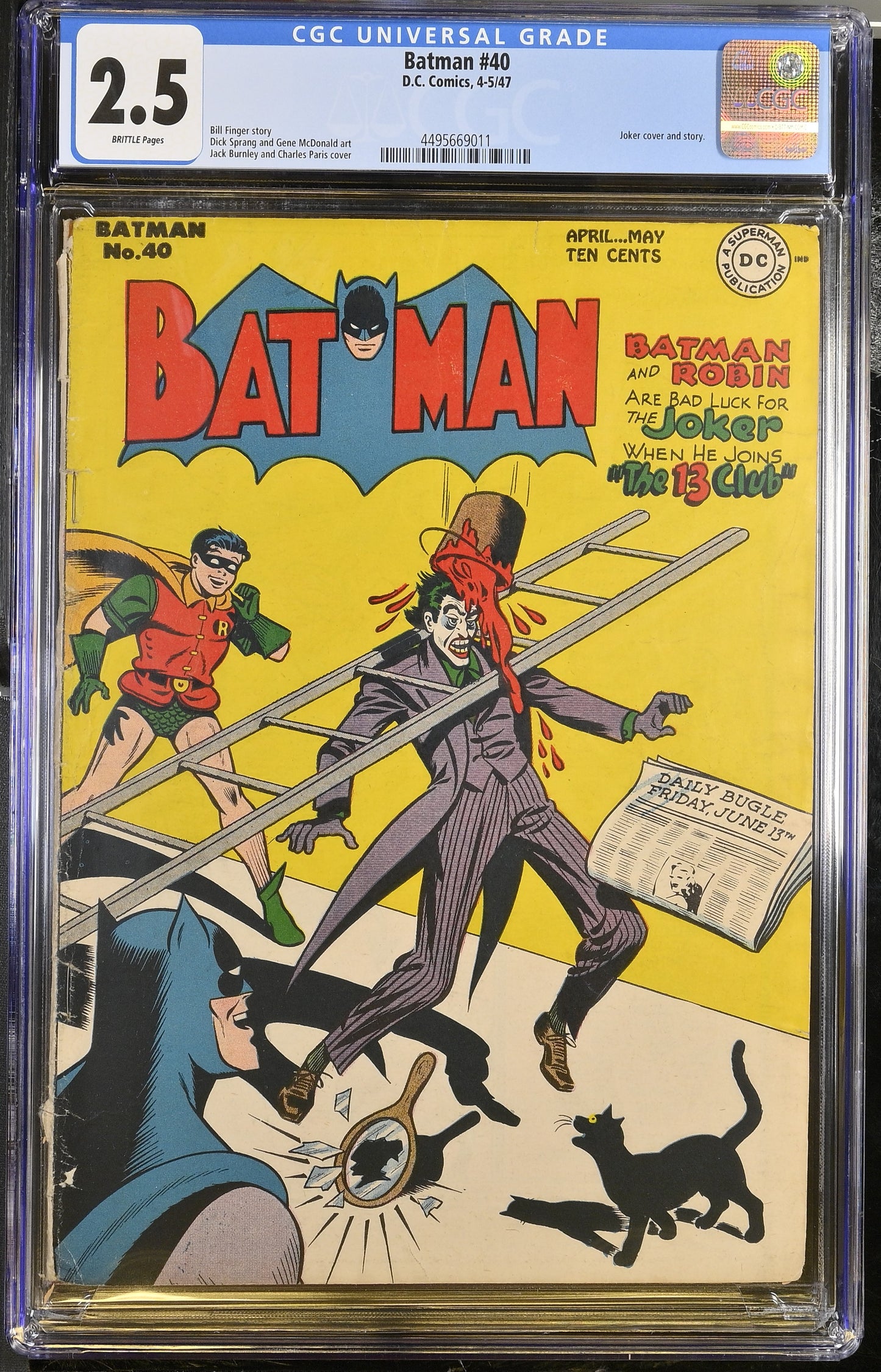 Batman #40 CGC 2.5 Joker Cover and Story