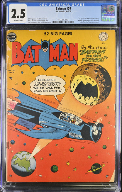 Batman #59 CGC 2.5 1st Appearance of Deadshot