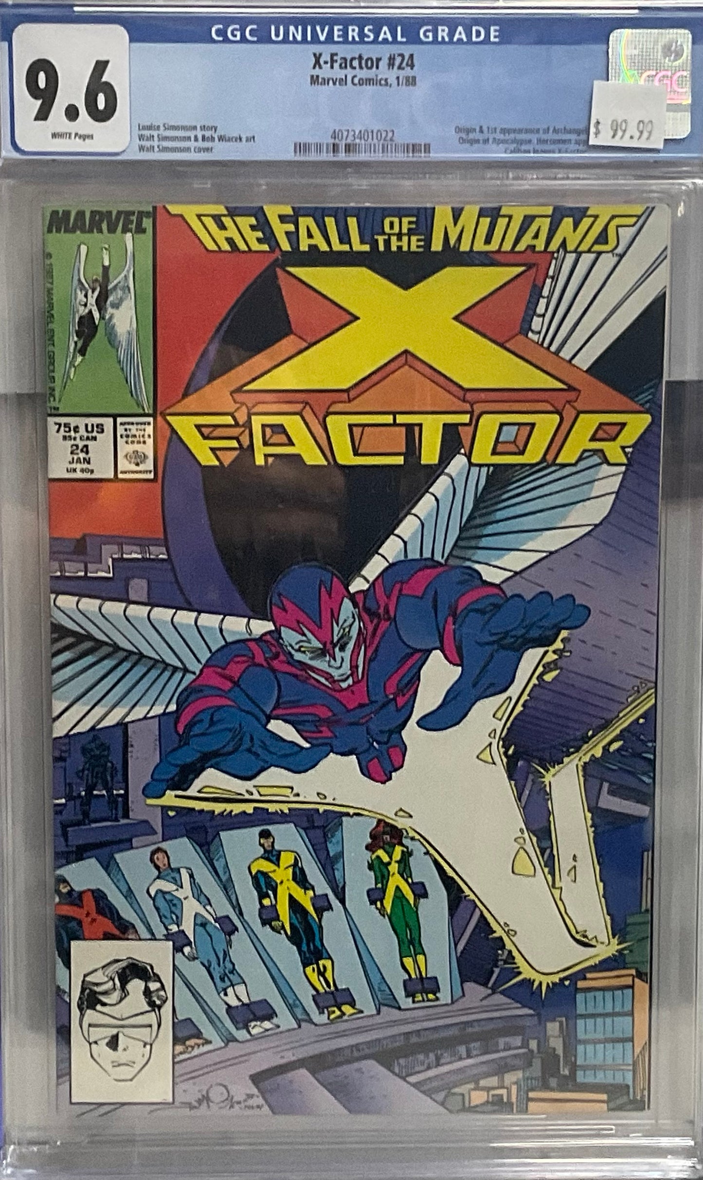 X-Factor #24 CGC 9.6 1st Archangel
