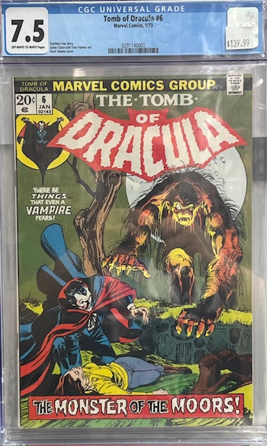 Tomb of Dracula #6 CGC 7.5