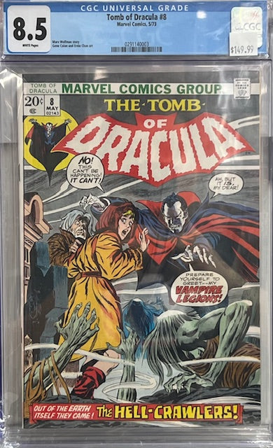 Tomb of Dracula #8 CGC 8.5