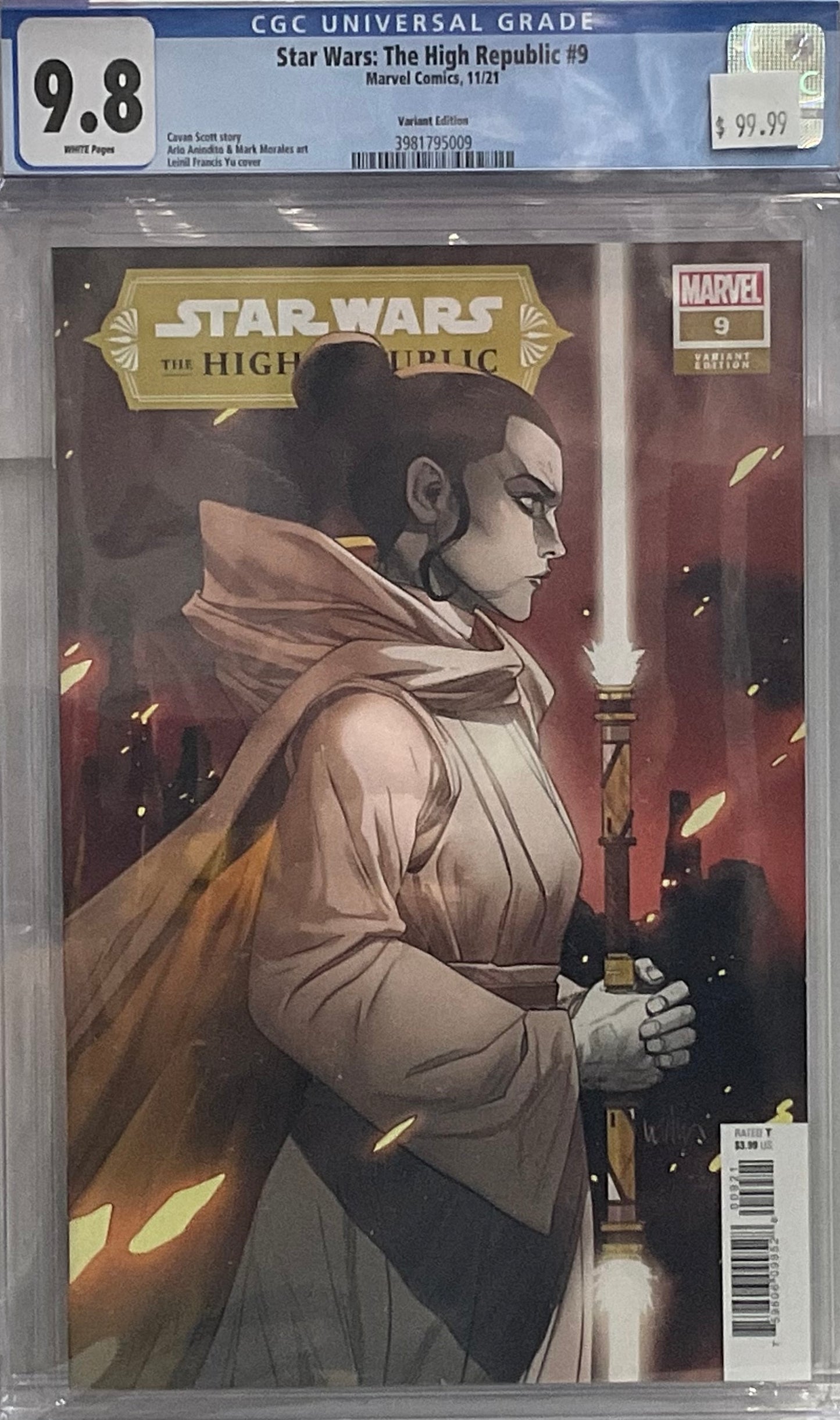 Star Wars: the High Republic #9 CGC 9.8 1:25 Variant