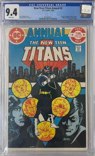 New Teen Titans Annual #2 9.4 1st Vigilante App
