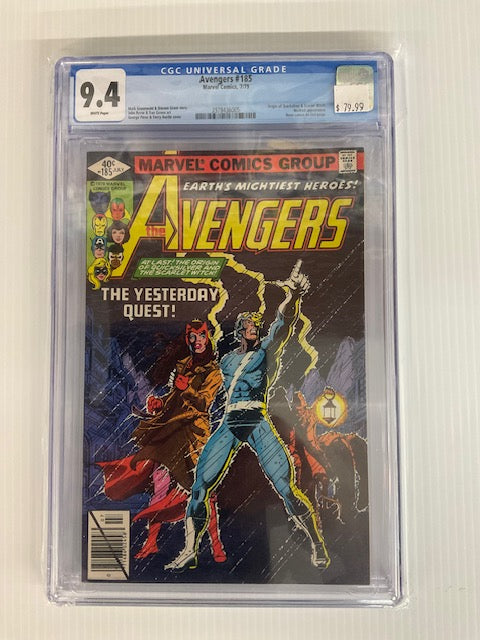 Avengers #185 (9.4) Origins of Quicksilver & Scarlet Witch
