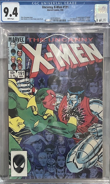Uncanny X-Men #191 CGC 9.4 1st appearance of Nimrod