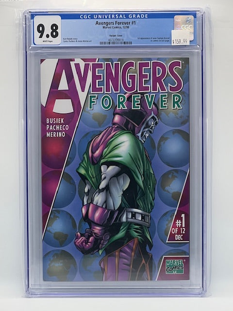Avengers Forever #1, 9.8 (1st Appearance of New Captain Marvel)