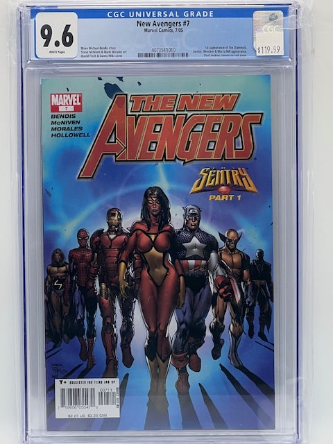 New Avengers #7, CGC 9.6 (1st appearance of the Illuminati)