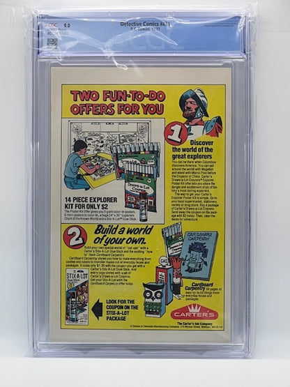 Detective Comics #474 CGC 9.0