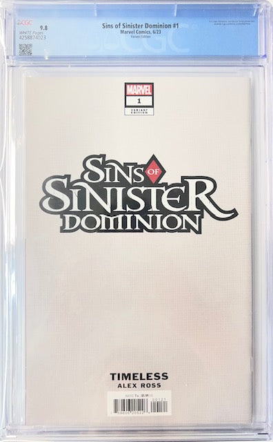 Since of Sinister Dominion #1 9.8 Timeless Variant