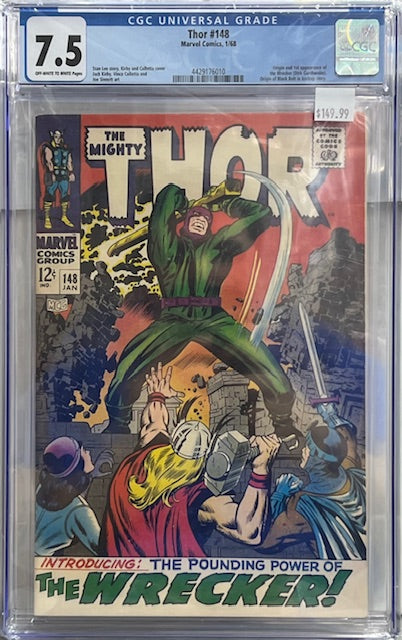 Thor #148 CGC 7.5 1st appearance of the Wrecker