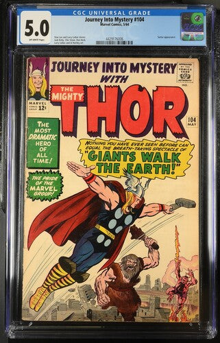 Journey Into Mystery #104, CGC 5.0, Surtur Appearance