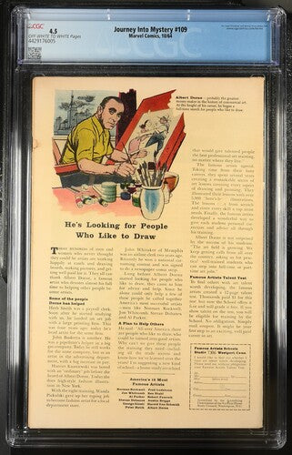 Journey Into Mystery #109 CGC 4.5