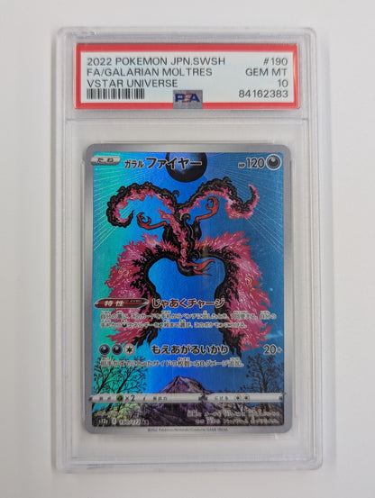 2022 VStar Universe Full Art Galarian Moltres PSA 10