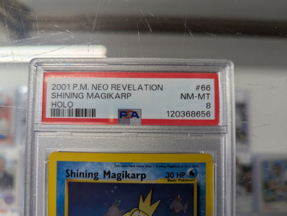 Pokemon Neo Revelation Unlimited Shining Magikarp PSA 8