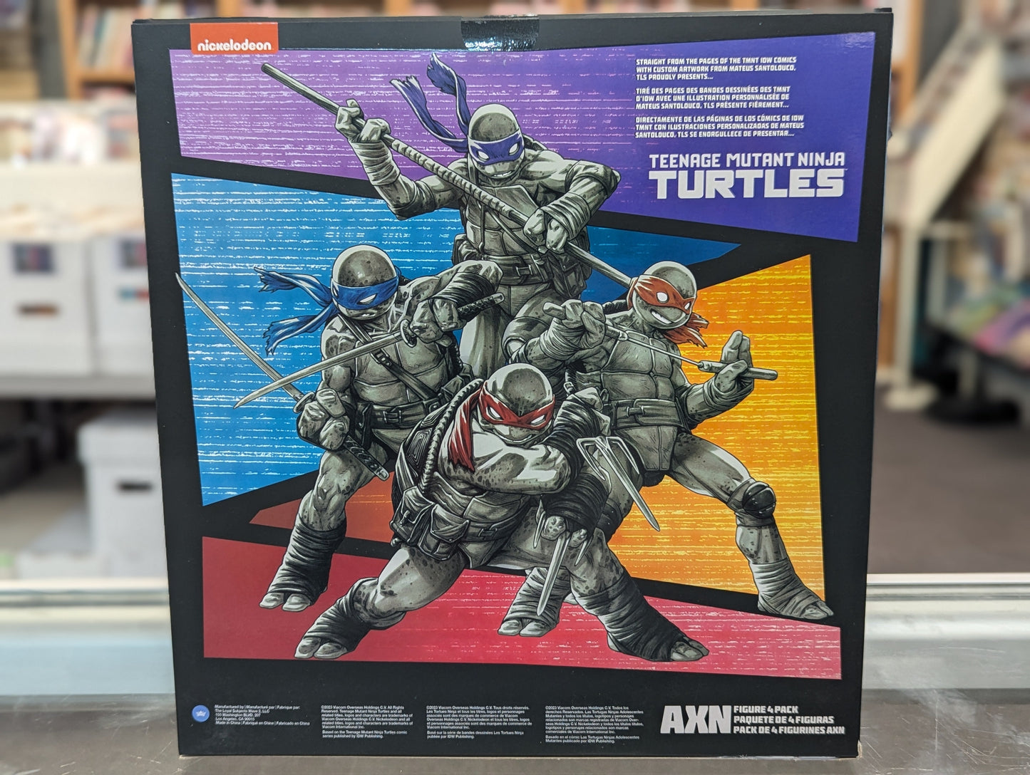 Teenage Mutant Ninja Turtles BST AXN (IDW Comic Black & White) Figure Set - Covert Comics and Collectibles