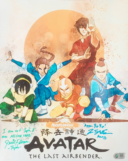 Avatar: The Last Airbender Cast Signed 16 x 20 - Covert Comics and Collectibles
