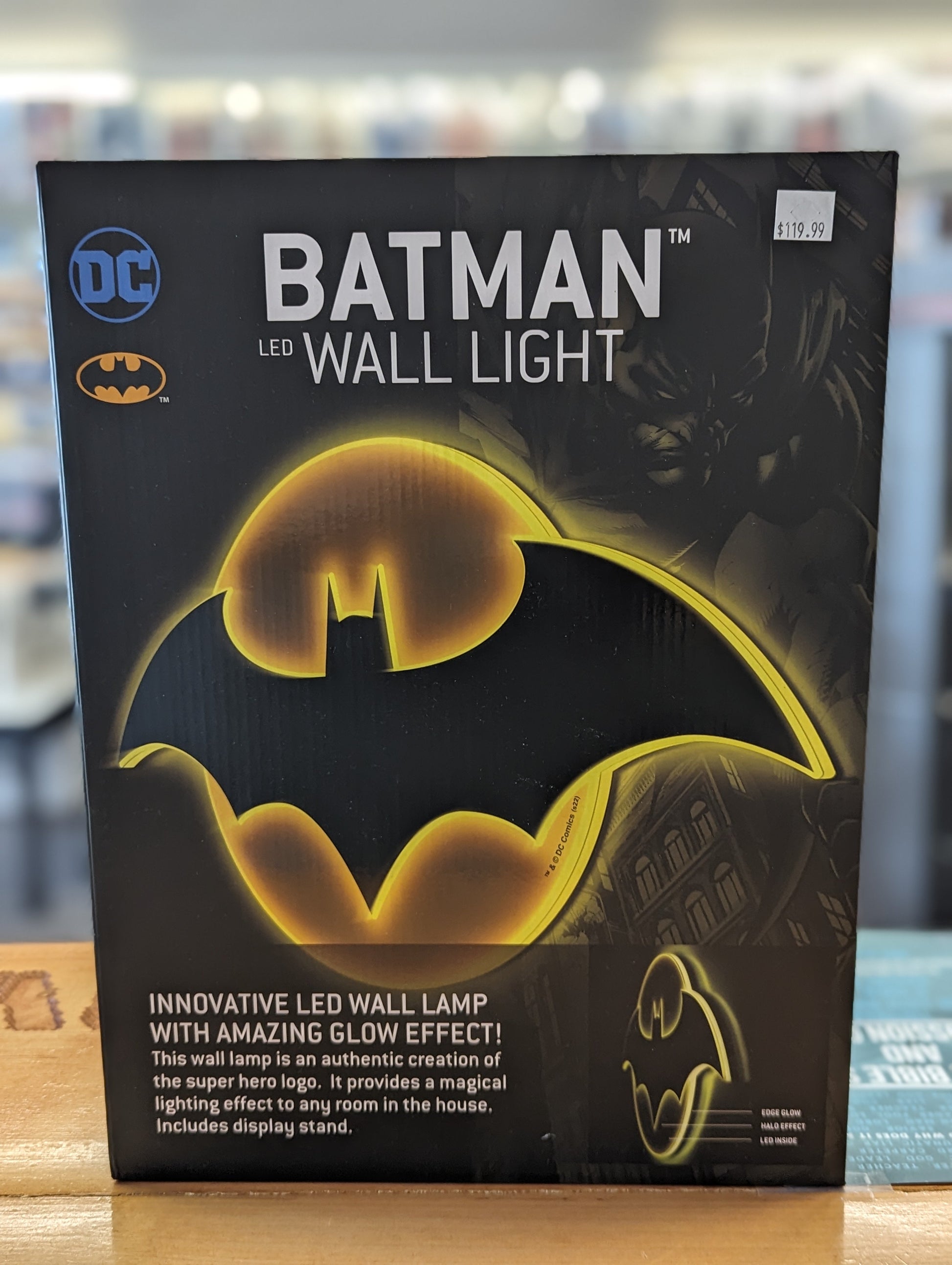 Batman LED Logo Wall Light - Covert Comics and Collectibles
