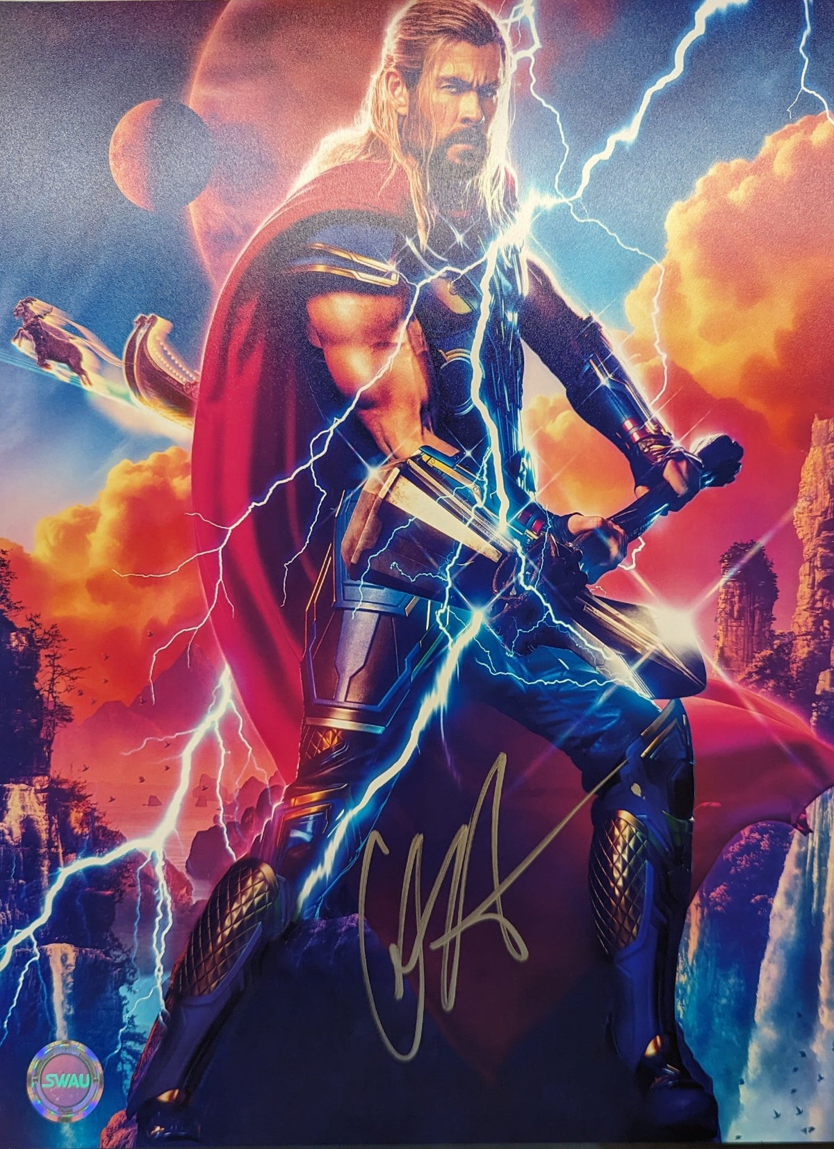 Chris Hemsworth (Thor) Signed 11x14 | Covert Comics and 