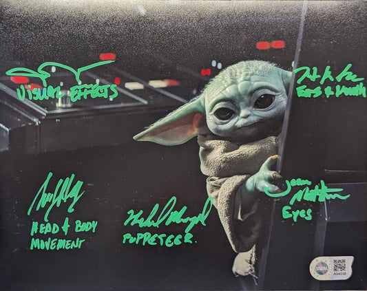 Grogu Effects Team Signed 8x10 - Covert Comics and Collectibles