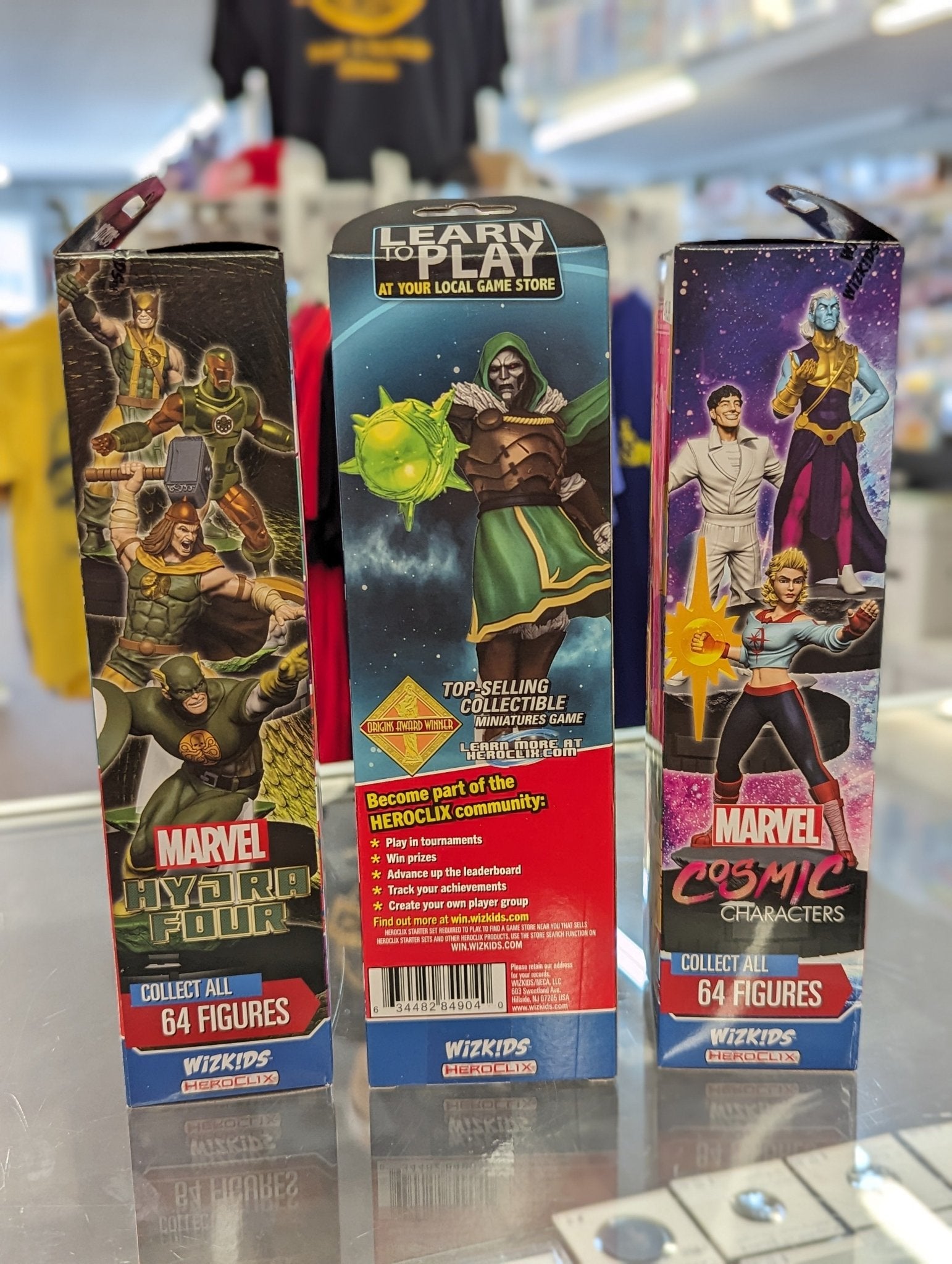 heroclix booster box Marvel HeroClix: Smash and Destroy Retail Chase Bona Fide Comics Challenge the Collector in space with the Guardians of the Galaxy Marvel HeroClix: Venom Booster Brick
