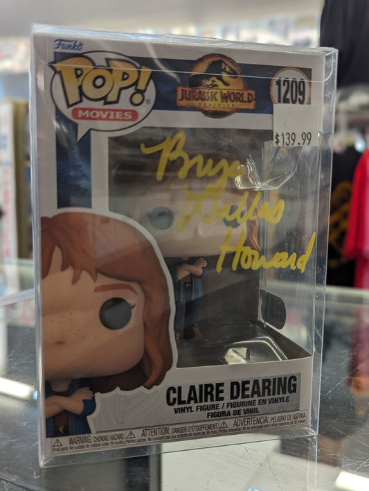 SIGNED Jurassic World #1209 Claire Dearing Funko POP! - Covert Comics and Collectibles