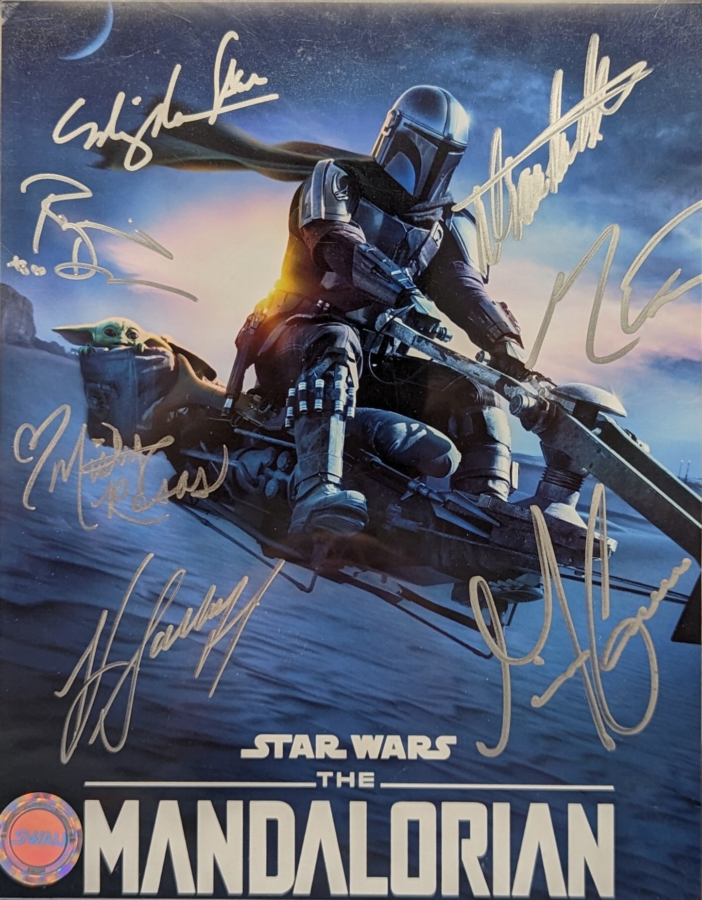 The Mandalorian Cast Signed 8x10 - Covert Comics and Collectibles